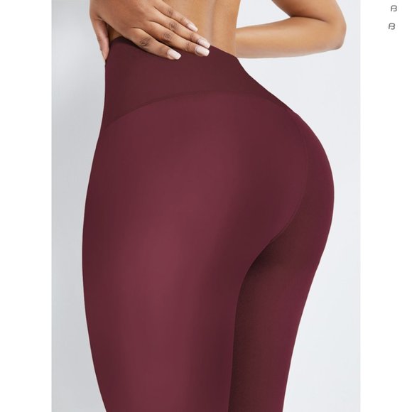 Red Classic Waist Training Leggings - Picture 6 of 6